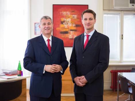 Sekretar Socijaldemokratske partije Georg Niedermühlbichler i Ahmed Husagić