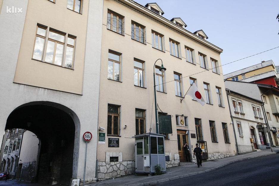 Ambasada Japana u Sarajevu danas (Foto: Edin Hadžihasić/Klix.ba)