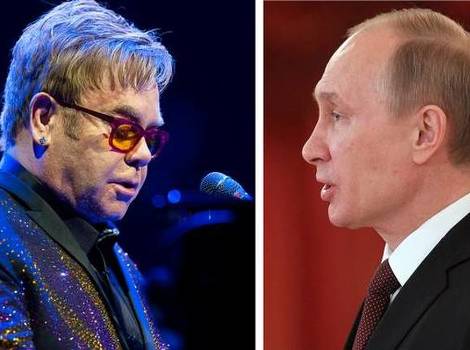 Foto: Elton John i Vladimir Putin