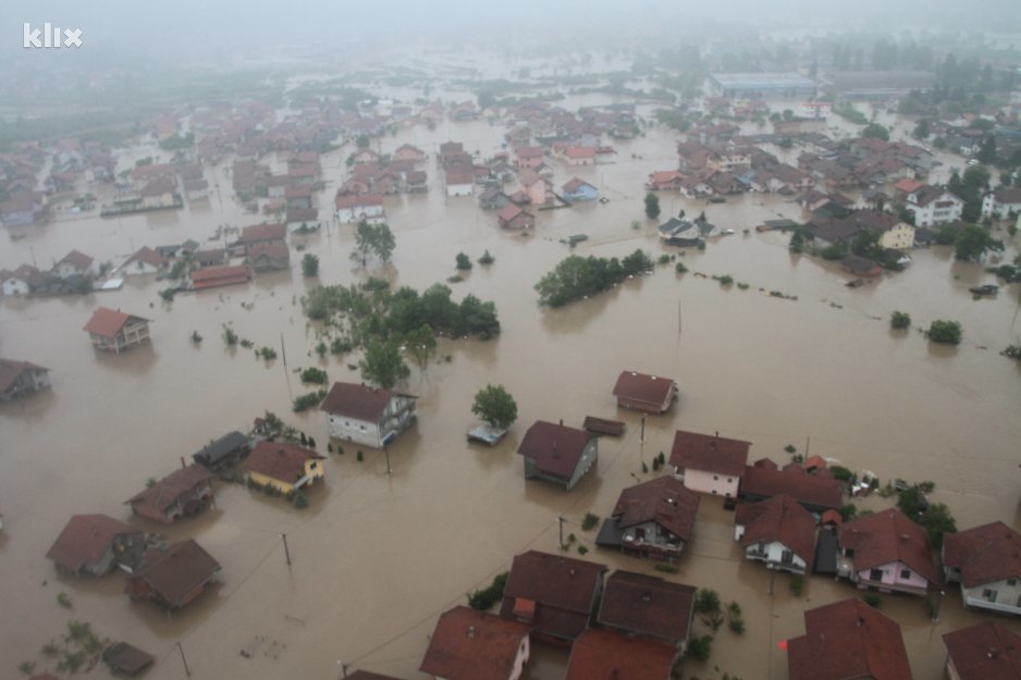 Doboj za vrijeme velikih poplava u maju 2014. (Foto: Arhiv/Klix.ba)