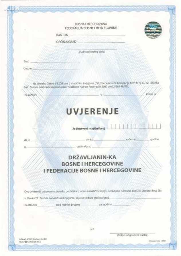 Uvjerenje o državljanstvu
