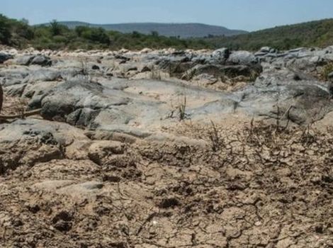 Presušila rijeka  Mfolozi u Južnoj Africi (Foto: EPA)