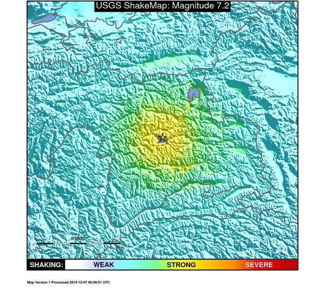 Epicentar potresa nalazio se oko 111 kilometara od glavnog grada Dušanbea