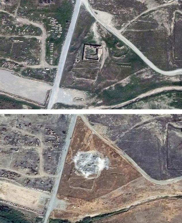 Fotografija iz 2011. (gore) i trenutno stanje (dole)