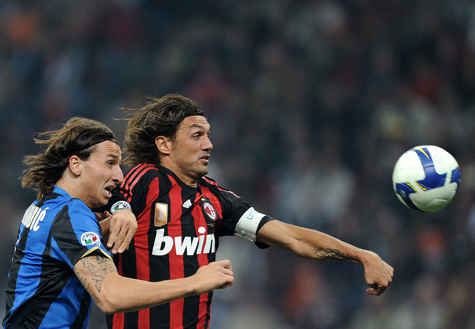 Zlatan Ibrahimović i Paolo Maldini (Foto: AFP)