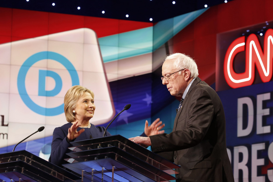 Mogući kandidati ispred Demokrtaske partije - Hillary Clinton i Barney Sanders