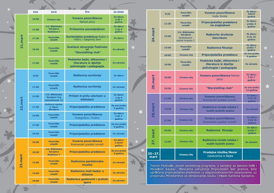 Program festivala