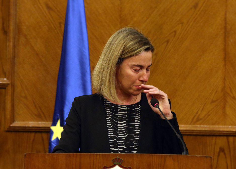 Federica Mogherini za vrijeme obraćanja u Jordanu (Foto: EPA)