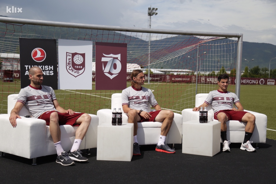 Pojačanja FK Sarajevo Saša Balić, Mersudin Ahmetović i Marko Ćetković (Foto: Klix.ba)