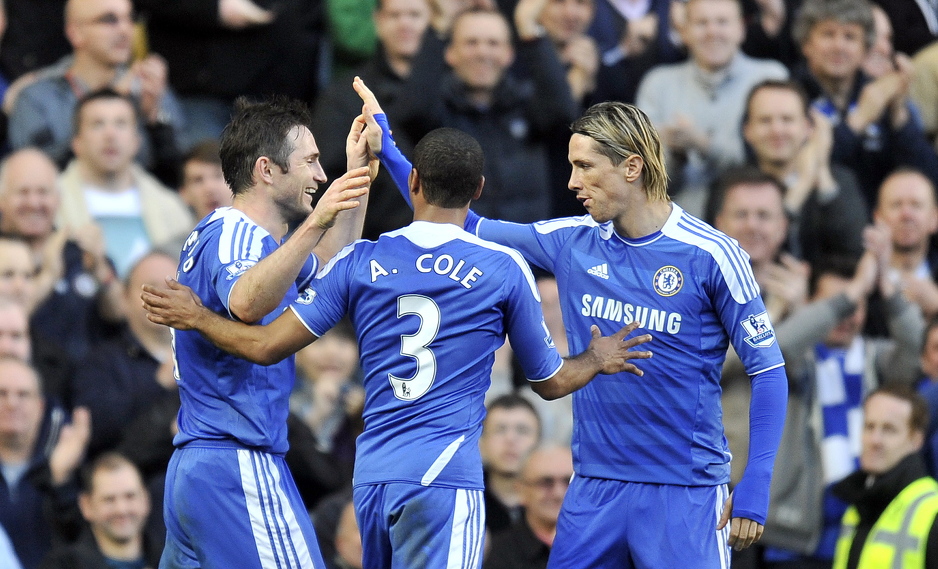 Frank Lampard, Ashley Cole i Fernando Torres (Foto: EPA)