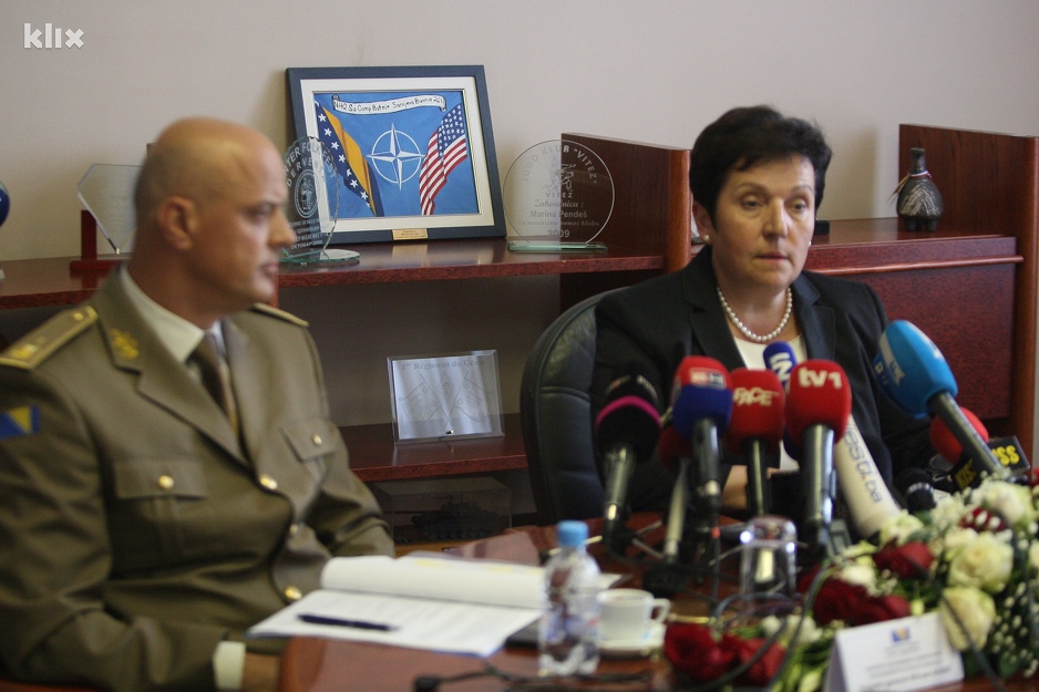 General Mirsad Ahmić i ministrica odbrane Marina Pendeš (Foto: Feđa Krvavac/Klix.ba)