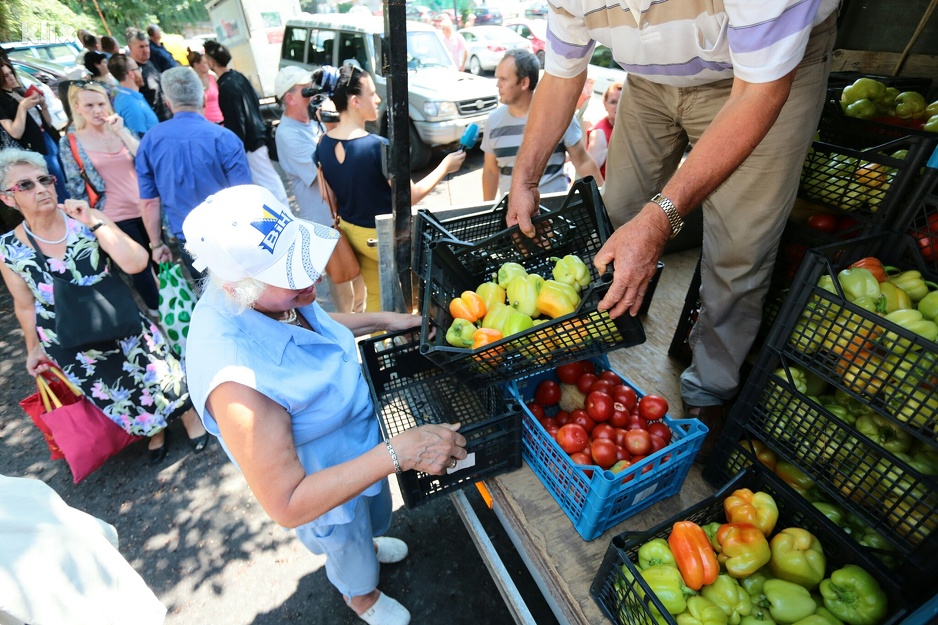 Besplatna podjela poljoprivrednih proizvoda (Foto: Feđa Krvavac/Klix.ba)