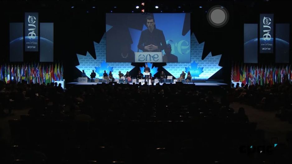 Jasminko Halilović govori na One Young World Summitu (Facebook)