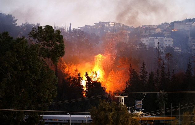 	 Izrael: Požar guta Haifu, evakuisane desetine hiljada ljudi 161124099.14_mn