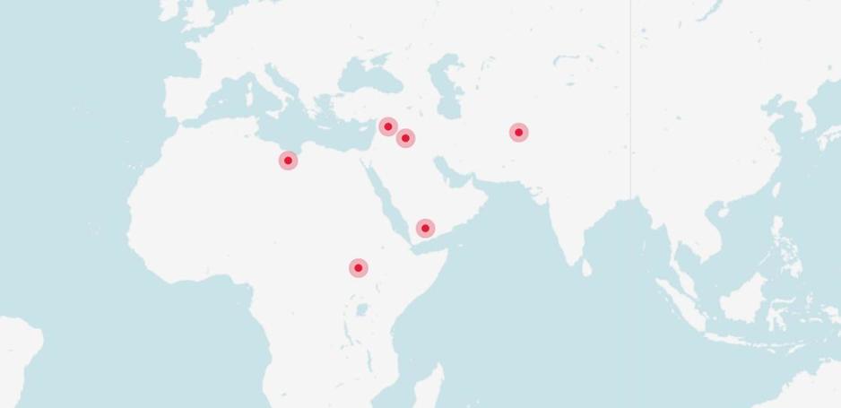 Lokacije najvećih ratova u 2016.