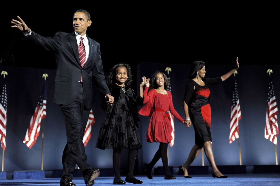 Porodica Obama 2008. godine (Foto: EPA)