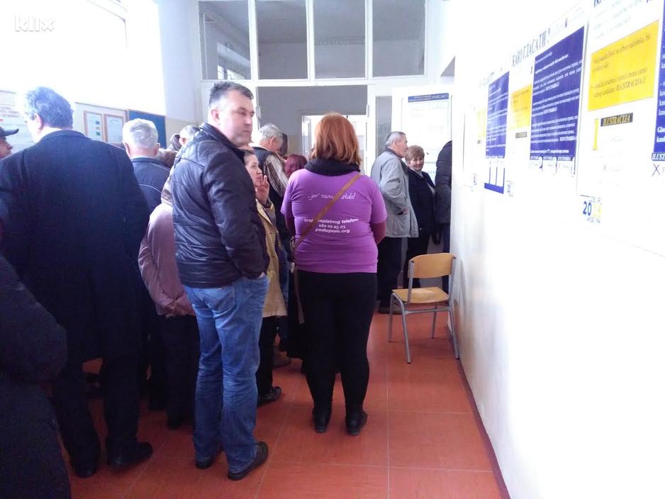 Gužva na biralištu (Foto: Klix.ba)