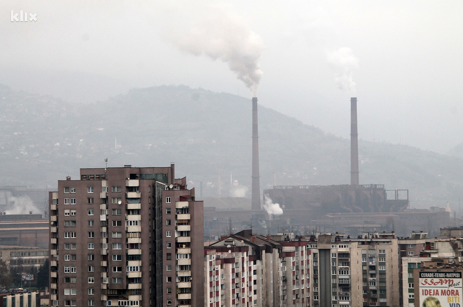 Zagađenost zraka u Zenici (Foto: Elmedin Mehić/Klix.ba)