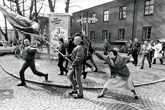 Danuta Danielsson udara neonaciste (Foto: Hans Runesson)