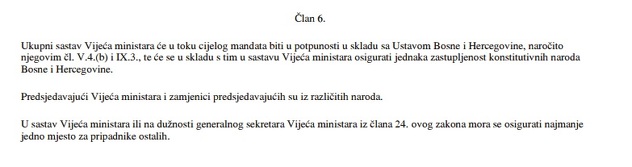 Zakon o Vijeću ministara BiH