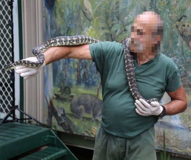Jedan od zatvorenika koji je čuvao zmiju (Foto: Corrective services)