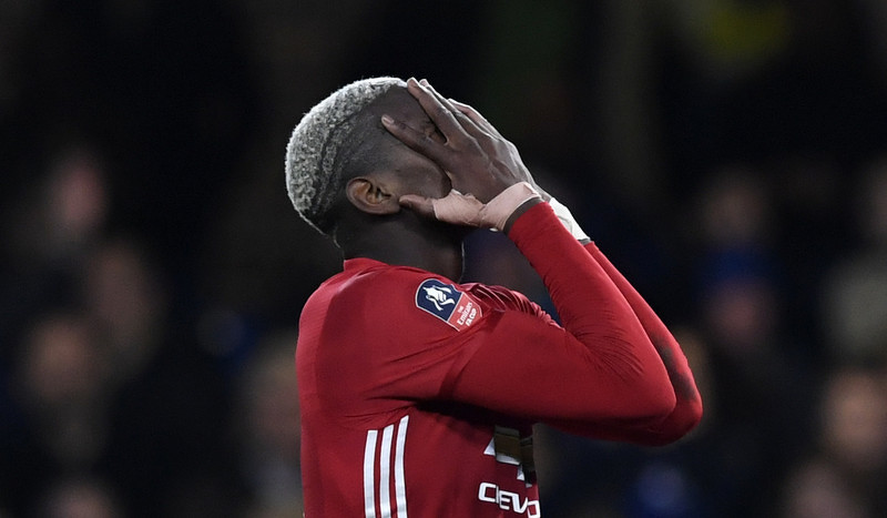 Manchester United je ekipa sa najviše promašenih stopostotnih šansi u Premiershipu, a Paul Pogba je čak šest puta pogodio okvir gola (Foto: EPA)