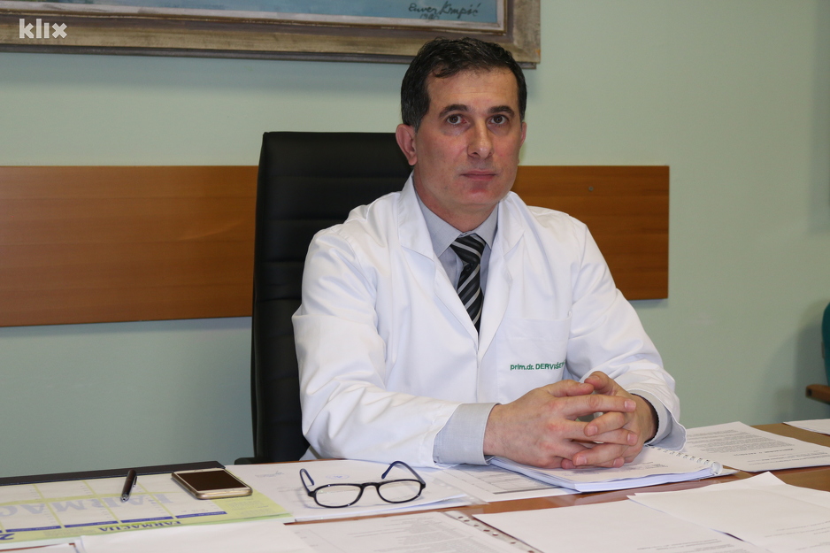 Smail Dervišević, direktor kantonalne bolnice u Bihaću (Foto: Klix.ba)