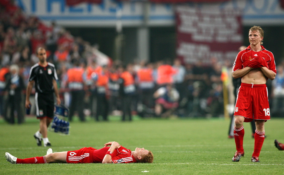 Tuga igrača Liverpoola nakon poraza od Milana u finalu Lige prvaka 2007. godine. (Foto: EPA)