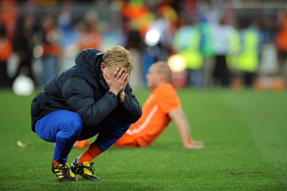 Dirk Kuyt nakon poraza od Španije u finalu Mundijala 2010. godine (Foto: EPA)