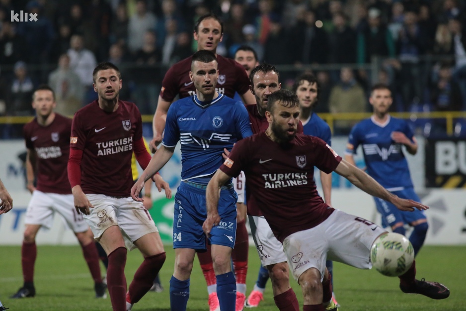 Detalj iz posljednjeg okršaja Željezničara i Sarajeva (Foto: Klix.ba)