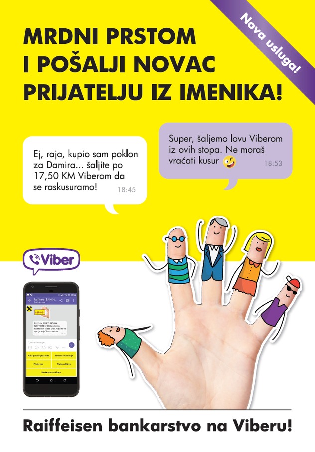 Raiffeisen Bankarstvo I Na Viberu Jednostavan Nacin Slanja Novca Klix Ba