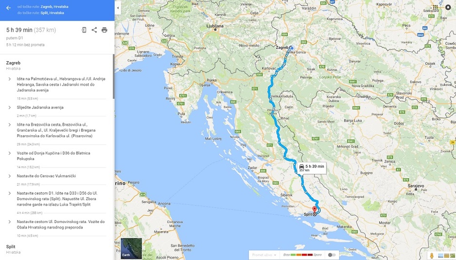 Zagreb - Split