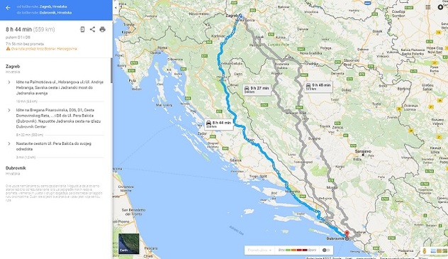 Zagreb - Dubrovnik
