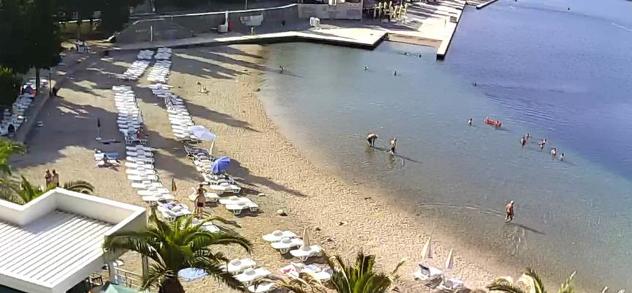 Plaža u Neumu jutros (Foto: Neum-BiH.com)