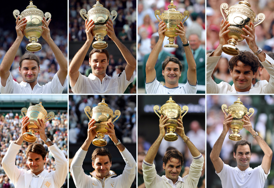 Sve titule osvojene na Wimbledonu. (Foto: EPA)