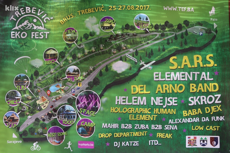Plakat Trebević Eko Festa (Foto: Harun Muminović/Klix.ba)