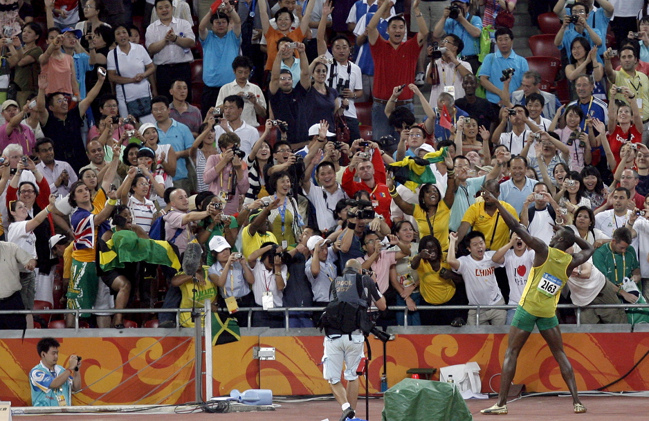 Poznato Boltovo slavlje. (Foto: EPA)