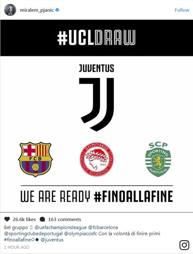 Foto: Instagram/Miralem Pjanić