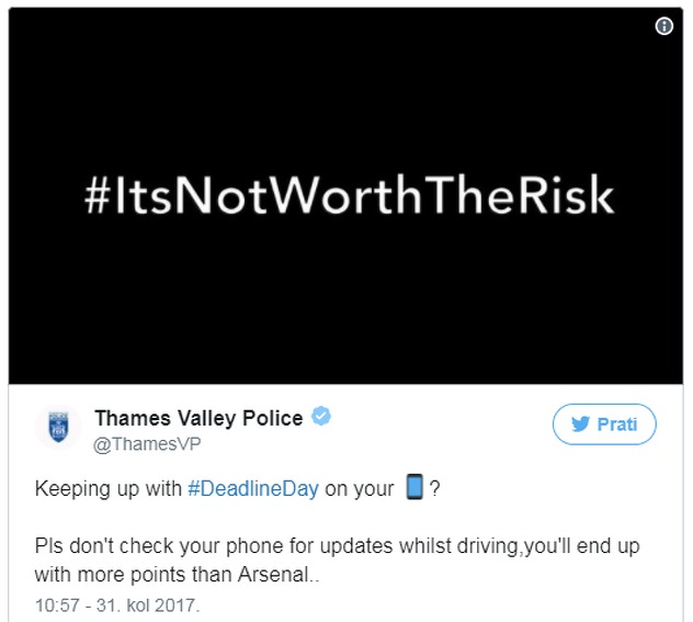 Foto: Twitter/Thames Valley Police