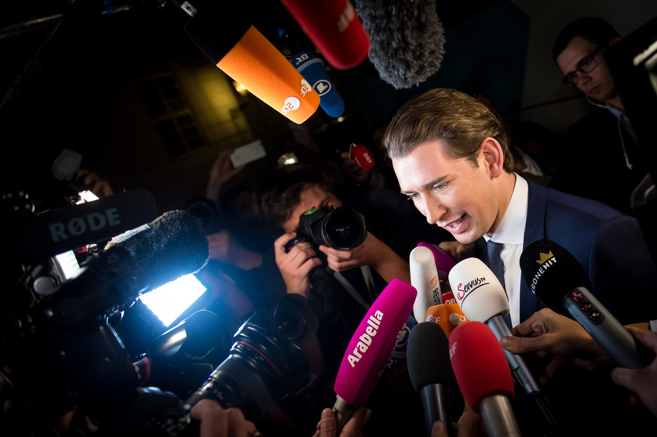 Image result for Kurz proglasio pobjedu na izborima u Austriji
