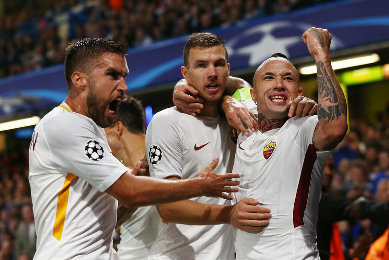 Veliko slavlje nakon Džekinog pogotka protiv Chelseaja. (Foto: EPA-EFE)