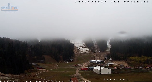 Snijeg pada i na Bjelašnici (Foto: Ski.ba)