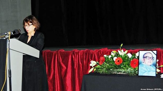 Milada Vojvodić na komemoraciji ocu (Foto: Slobodna Evropa)