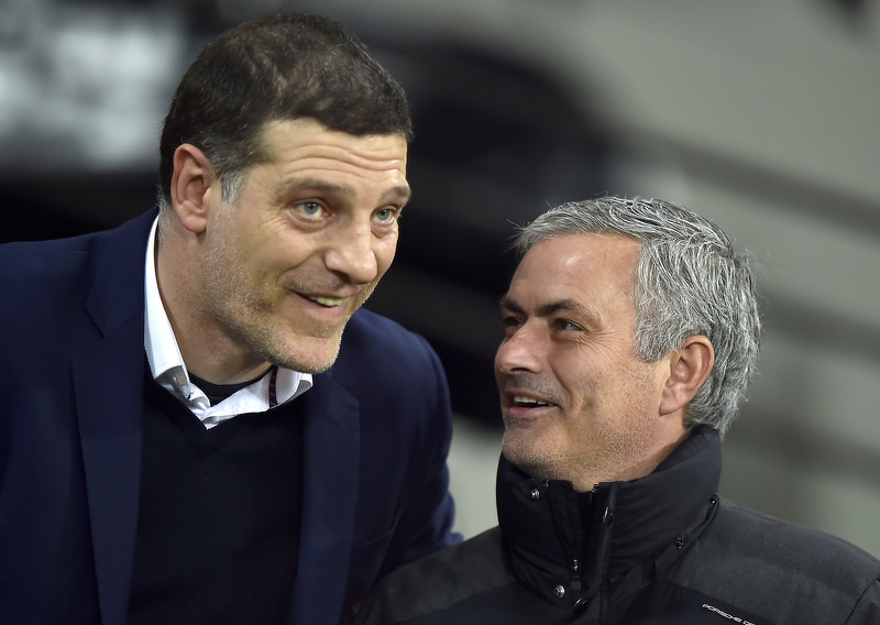 Slaven Bilić i Jose Mourinho. (Foto: EPA-EFE)
