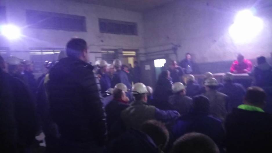 Jutrošnji sastanak rudara u rudniku