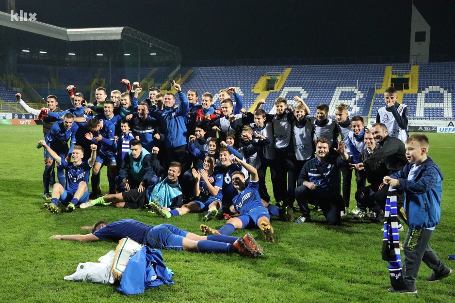 Slavlje Željinih juniora nakon pobjede protiv Ludogoreca (Foto: Arhiv/Klix.ba)