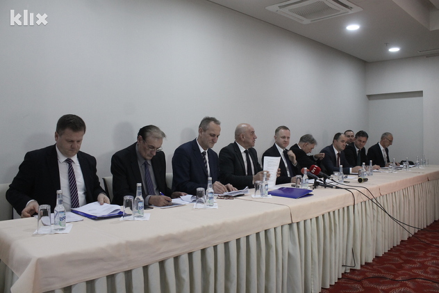 Ministri u ZDK na današnjoj konferenciji za novinare (Foto: Elmedin Mehić/Klix.ba)