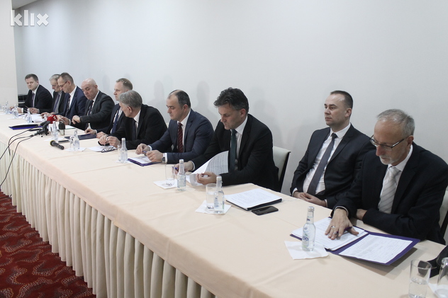 Ministri u ZDK na današnjoj konferenciji za novinare (Foto: Elmedin Mehić/Klix.ba)