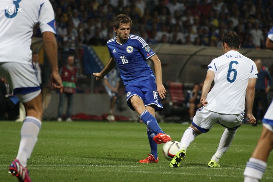 Za reprezentaciju BiH Lulić je debitovao 2008. godine. (Foto: Arhiv/Klix.ba)