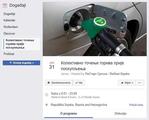 Foto: Facebook screenshot